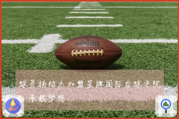球员杨绍杰加盟星牌国际台球学院：承载梦想